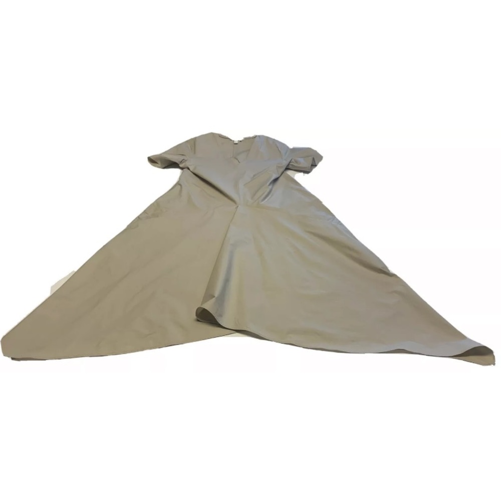 COS tan V neck swing dress-pockets-made in Turkey- Size 8 - Picture 3 of 9